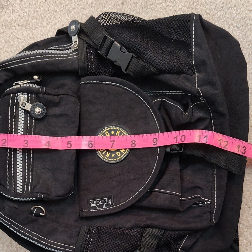 Kipling Black Backpack With Logo Patch - image 5
